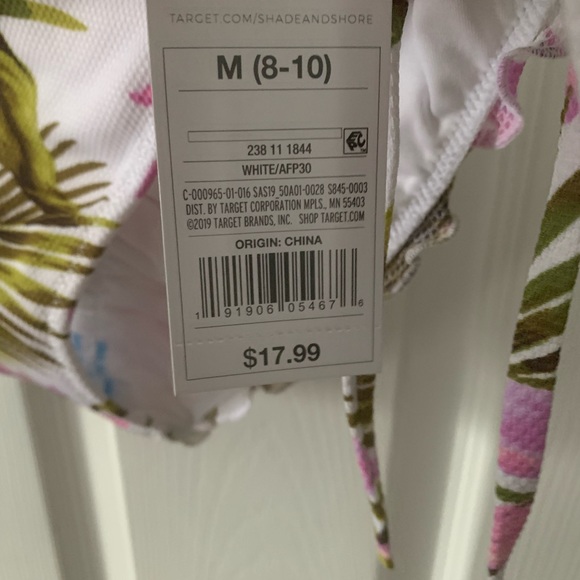 Bikini Set Cheeky Adjustable Straps 34B Top Med 8-10 Bottoms (2) Shade & Shore - Picture 12 of 16